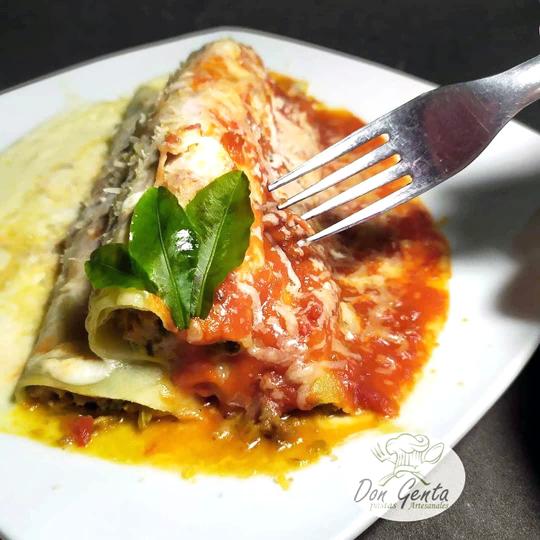 6 Canelones + Salsa + 1 Crema + 1 Queso